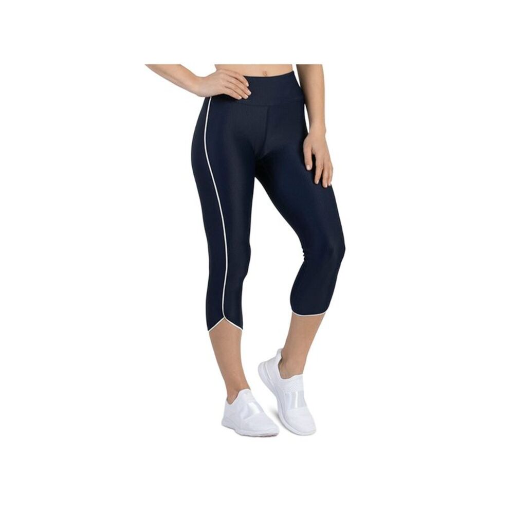 HEROINE SPORT Womens Capri Leggings Stretch Active Wear Banded Waist Tulip Hem